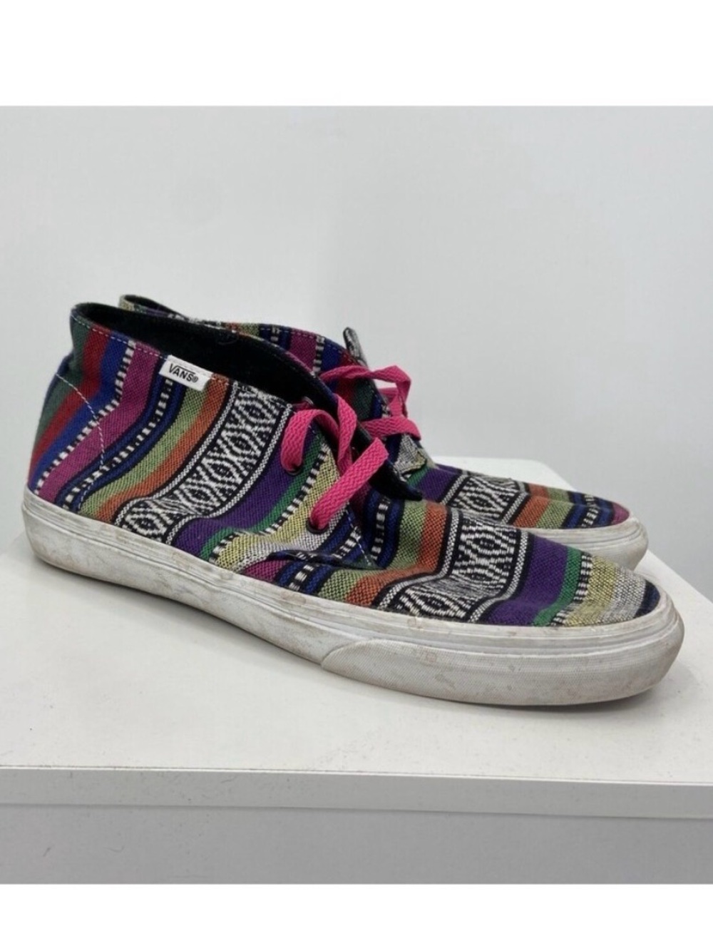 Vans Chukka Aztec Southwest Print Sneakers Size W9.5 M 8